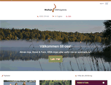 Tablet Screenshot of mullsjofolkhogskola.nu